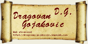 Dragovan Gojaković vizit kartica